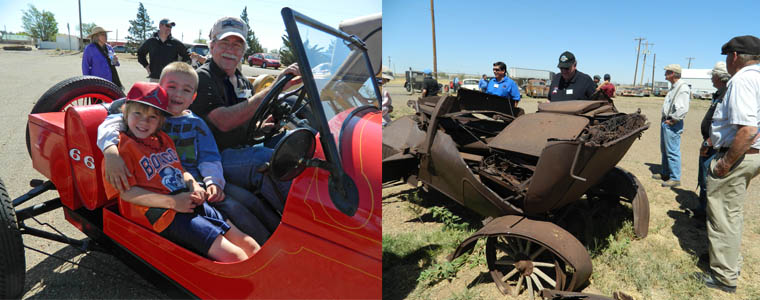Larry giving rides in San Jon, NM and Model T parts in Tucumcari, NM