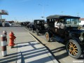 Waiting in the lead car for other members to catch up are Neil and Mary Ann in their 1916 Model T touring car