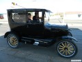 Vernon (at the wheel), Don, and Bernice in the back seat of Don's 1924 Model T Tudor
