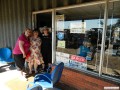 Sharon, Robbi, and Bernice at the Skunk Werks