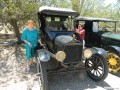 Betty and Kim with Pete - Kim's 1923 Model T pickup truck