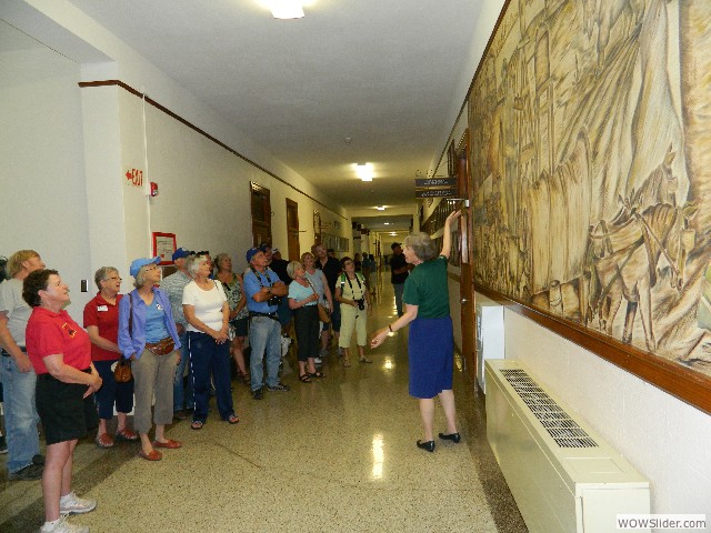 A WPA era mural painted by a student