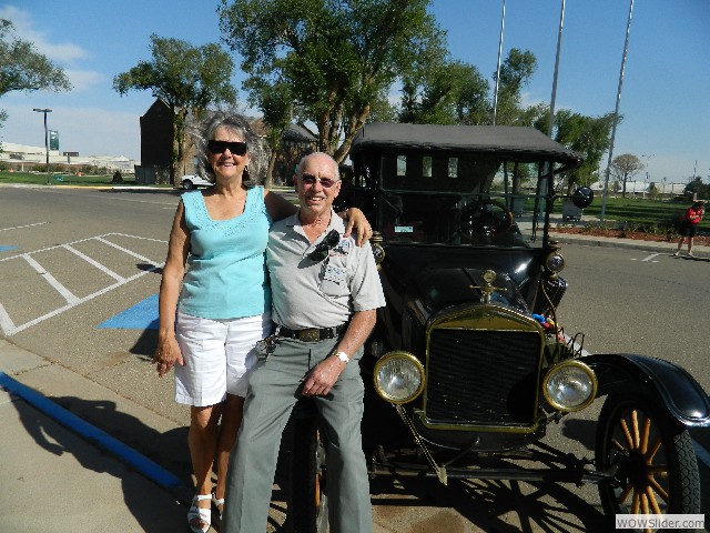 Mary Ann and Neil with their 1916 Model T touring car