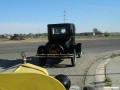 Mark and Ethan in the lead car for the Saturday tour