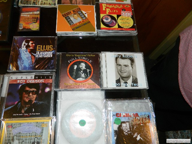 CD for sale at the studio.  Jerry Roberts was one of our hosts at the studio!