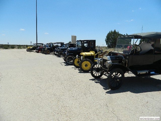 Our cars at the Caprock Wind Farm