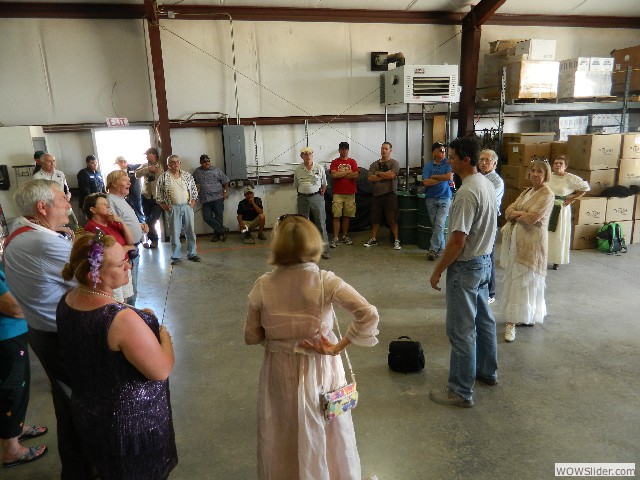 James Fitts giving a presentation on the Caprock Wind Farm