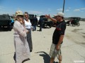 Lorna and Mary Ann talking with Orlando