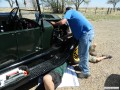 Mark and Orlando (under the car) as Kirk is troubleshooting from above