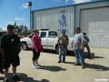 Talking to the generous folks at the Grady Fire and Rescue station