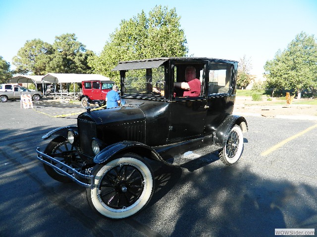 Bruce in his 1925 Model T Tudor