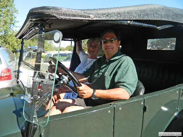 Mark provided rides in his 1927 Model T touring car