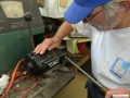 Paul repairing his Model T generator