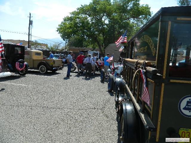 Lined up and ready to start the parade