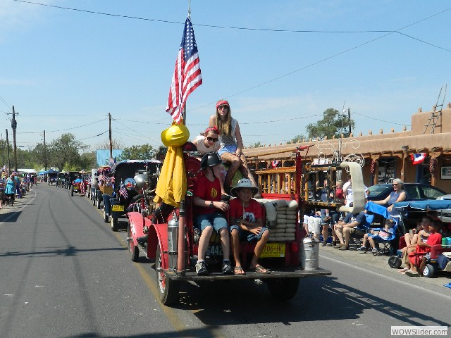 The parade begins