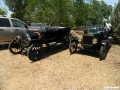 Skip's 1914 Model T touring (left) and Neil's 1916 touring car on the right