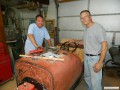 Luke and Dave with Luke's speedster