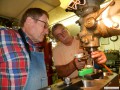 Bob and Larry setting up to bore Mark's 1925 touring car block