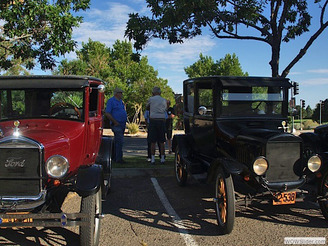 Don Mitchell's 1927 Tudor (left) and Don Souther's 1924 Tudor (right)