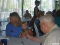 Julie with her granddaughter Scarlett and Bruce