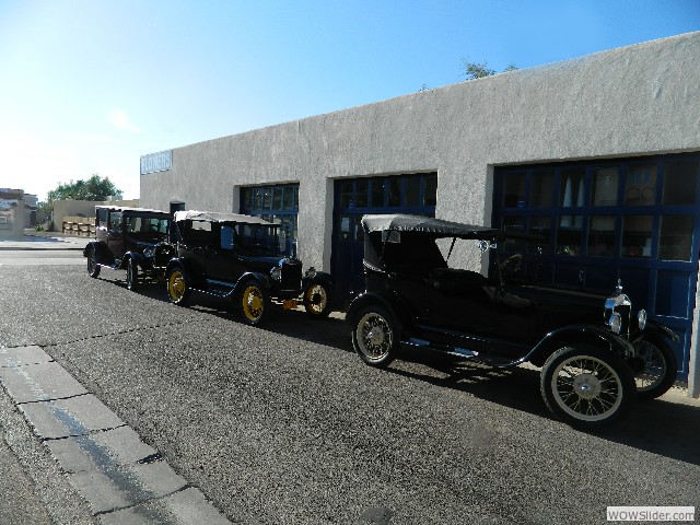 the Mitchell's 1927 Tudor, the Dominguez's 1927 Tudor, and the Dilts' 1926 touring