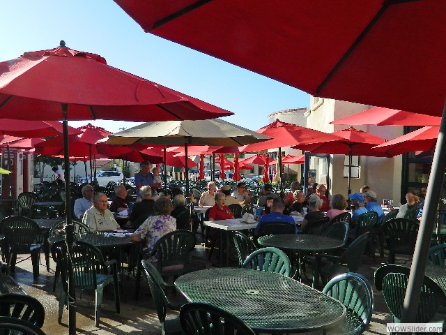 The Tin Lizzies on the patio