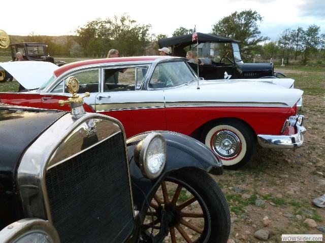 Rob Larranaga guided us to the drive-in in his own vintage Ford!