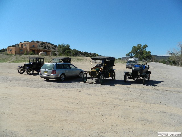 Our Model Ts at the Pueblo