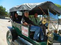 Roberta was thrilled to drive the 1912 touring car!