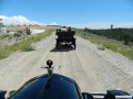 Driving up to the solar panel display area