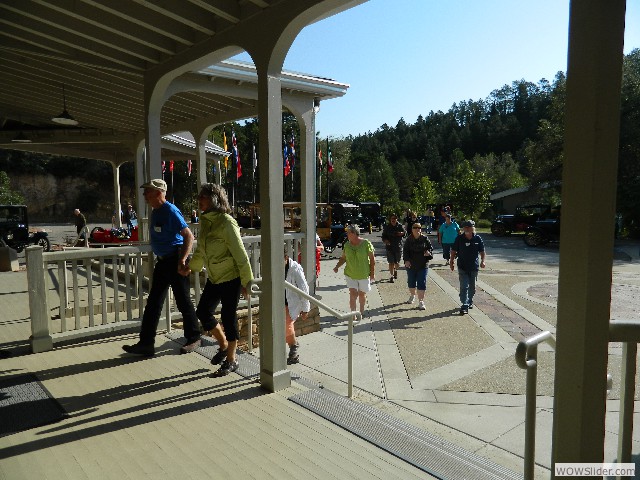 Entering the lobby