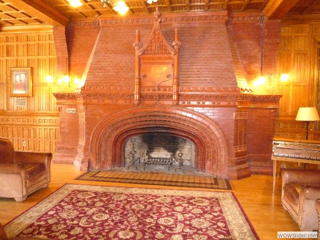 A spectacular fireplace