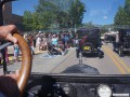 A view from the Duncan's 1920 Model T touring car