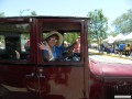 Linda, with Dean at the wheel of her 1927 Fordor