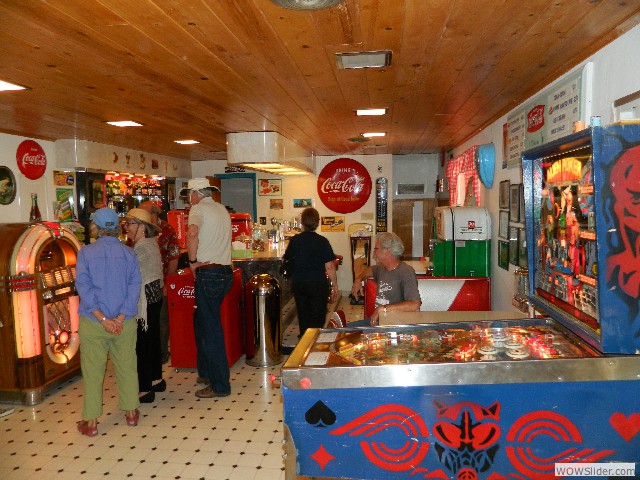 View toward the soda counter