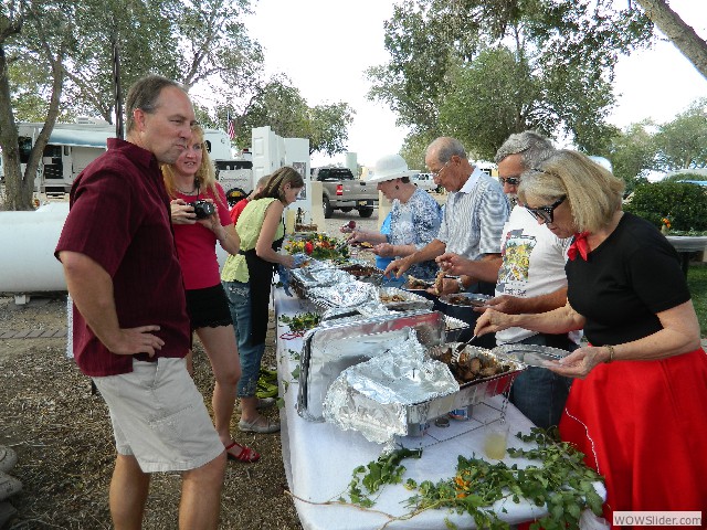 Buffet line