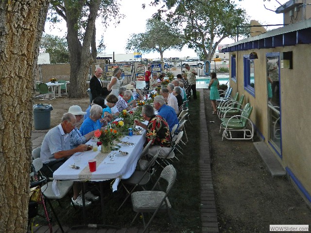 Outdoor dining area