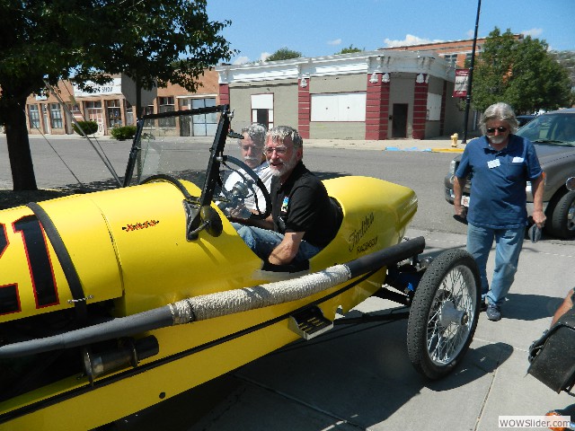 Paul drove the 1921 Faultless speedster for the first time!