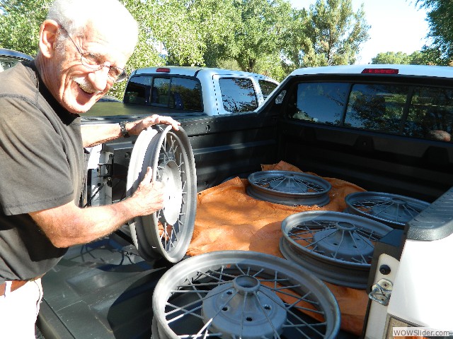 Don with his wire wheels