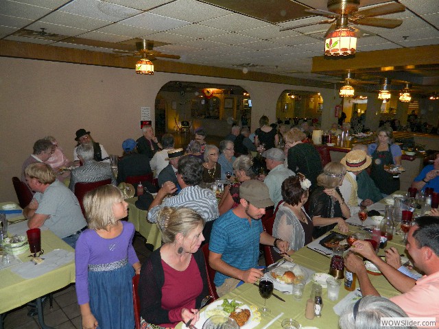 Tin Lizzies at dinner