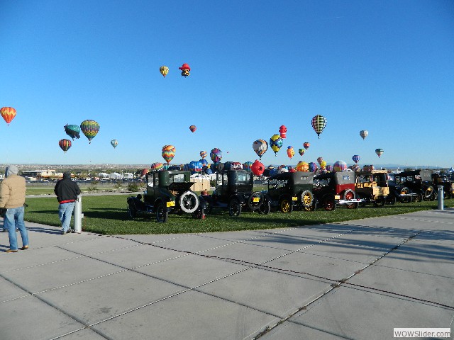 View toward the balloon field