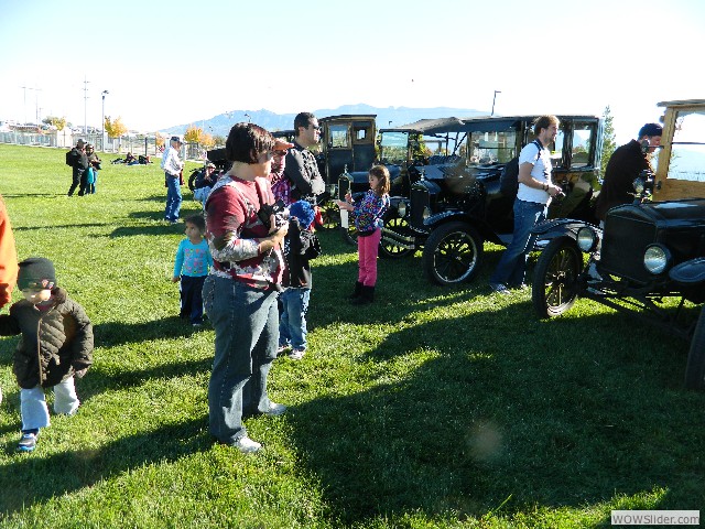 Visitors checking out our cars