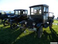 Steve's 1925 Model T coupe and Larry and Lorna's 1923 Model T truck
