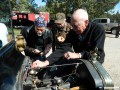 Neil showing some visitors his engine