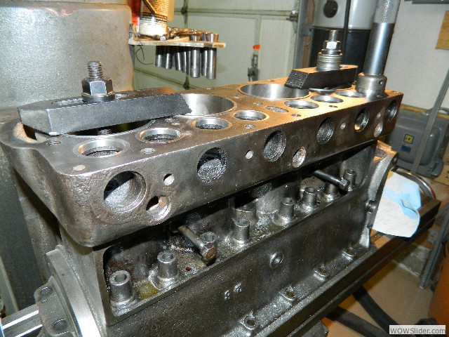 The engine block almost finished.