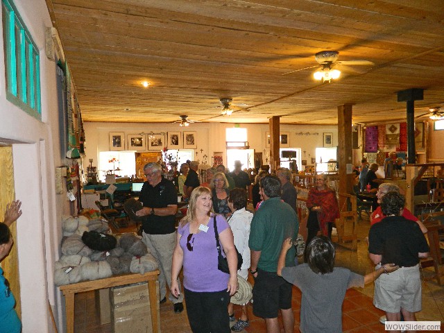 Inside the weaving center gift shop