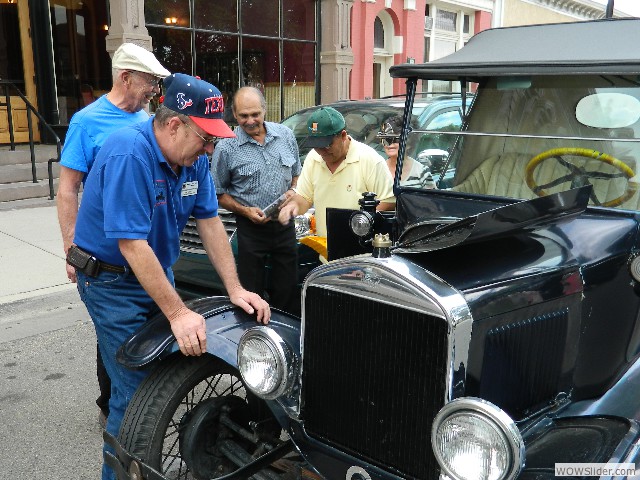 Local resident Jerry Korte dropped by to show us his Model T with a Model A engine