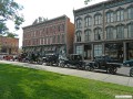 Our cars in the plaza