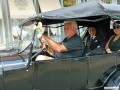 Vern at the wheel of his touring car