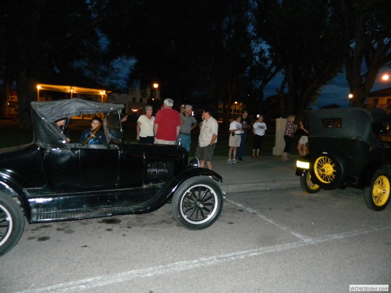 The cars attracted a lot of attention on the Plaza!